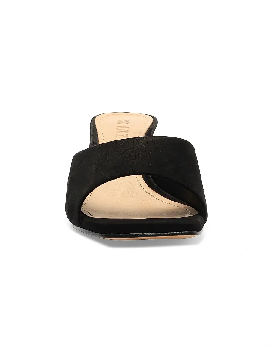 Schutz Women's Dethalia 65MM Suede Sandals | Thumbnail 6