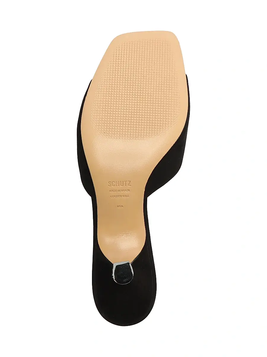 Schutz Women's Dethalia 65MM Suede Sandals | Thumbnail 8