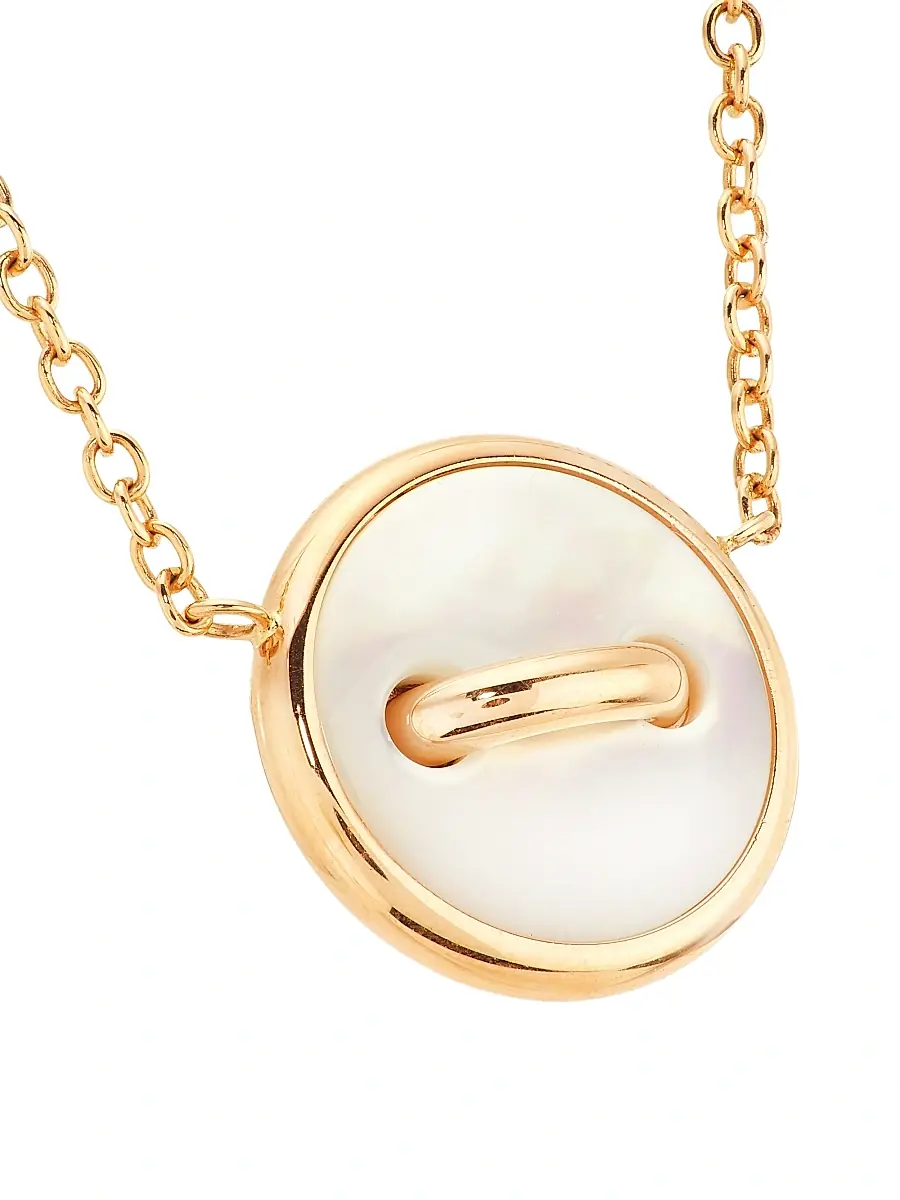 Pomellato Women's Pom Pom Dot 18K Rose Gold & 0.40 TCW Diamond Button Pendant Necklace - Rose Gold | Thumbnail 3 Pomellato Women's Pom Pom Dot 18K Rose Gold & 0.40 TCW Diamond Button Pendant Necklace - Rose Gold | Thumbnail 3