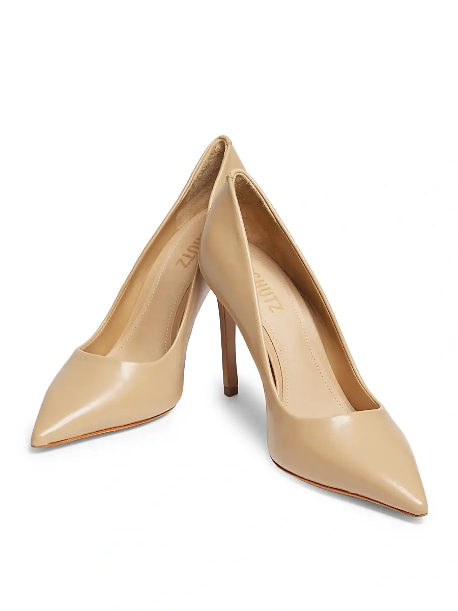 Schutz Women's Lou 100MM Leather Stiletto Pumps | Thumbnail 6 Schutz Women's Lou 100MM Leather Stiletto Pumps | Thumbnail 6