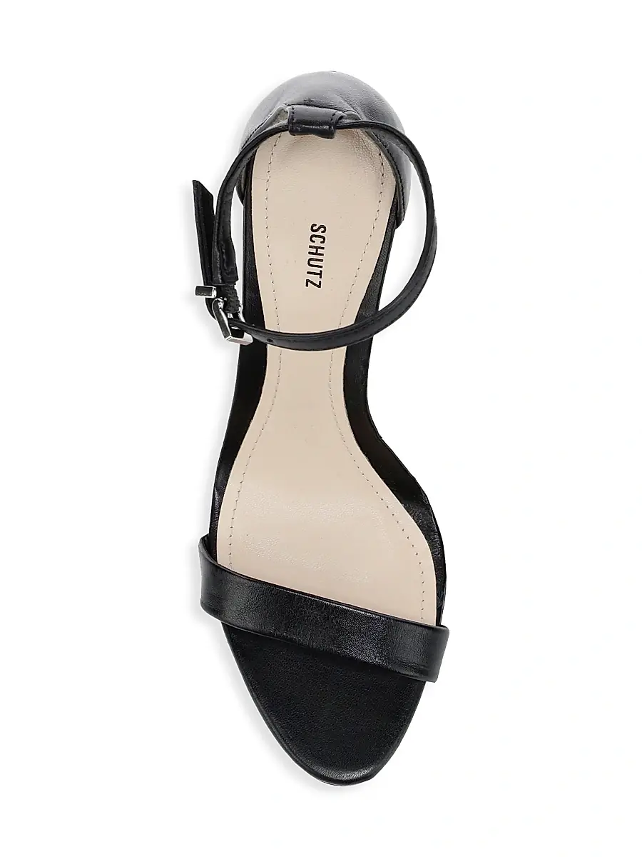 Schutz Women's Cadey-Lee Leather Ankle-Strap Sandals | Thumbnail 5