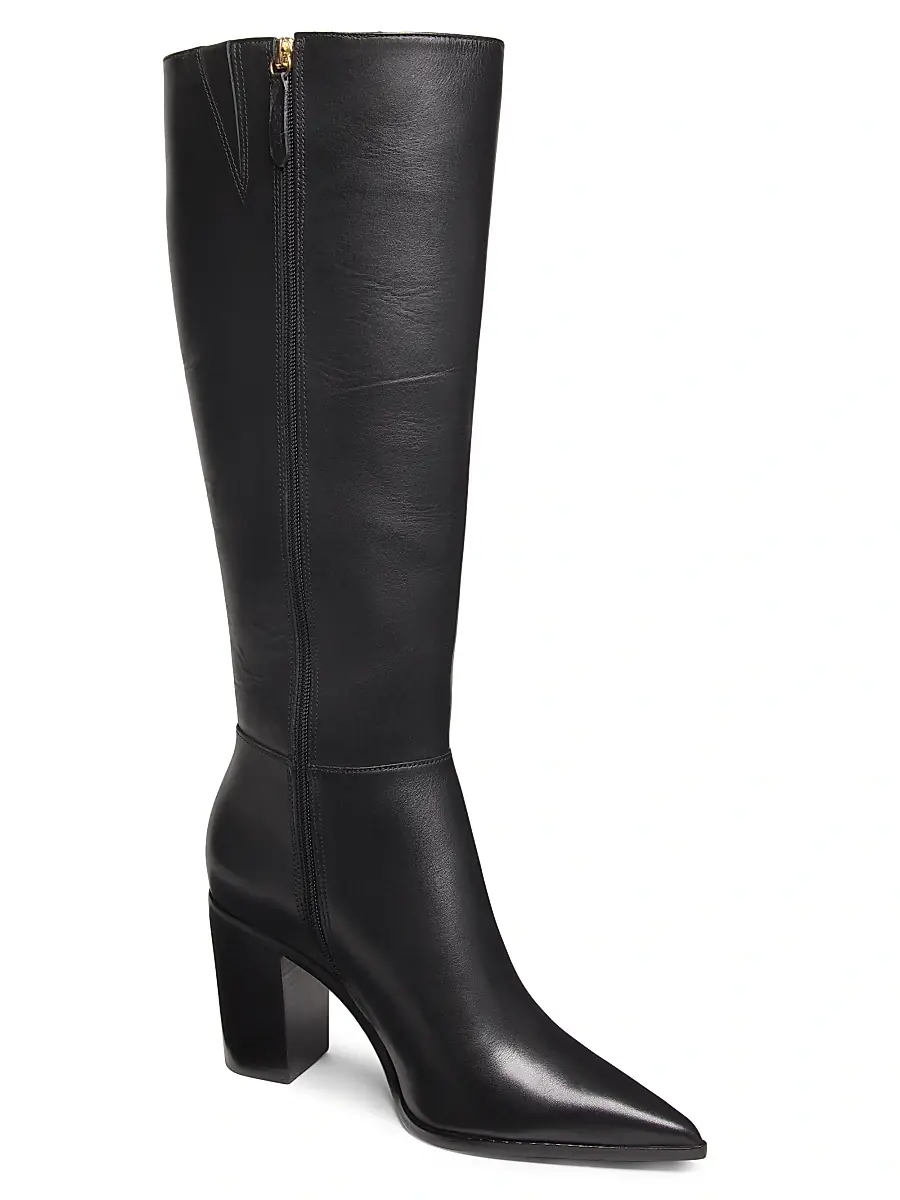 Schutz Women's Mikki Up 90MM Leather Block-Heel Boots | Thumbnail 2 Schutz Women's Mikki Up 90MM Leather Block-Heel Boots | Thumbnail 2