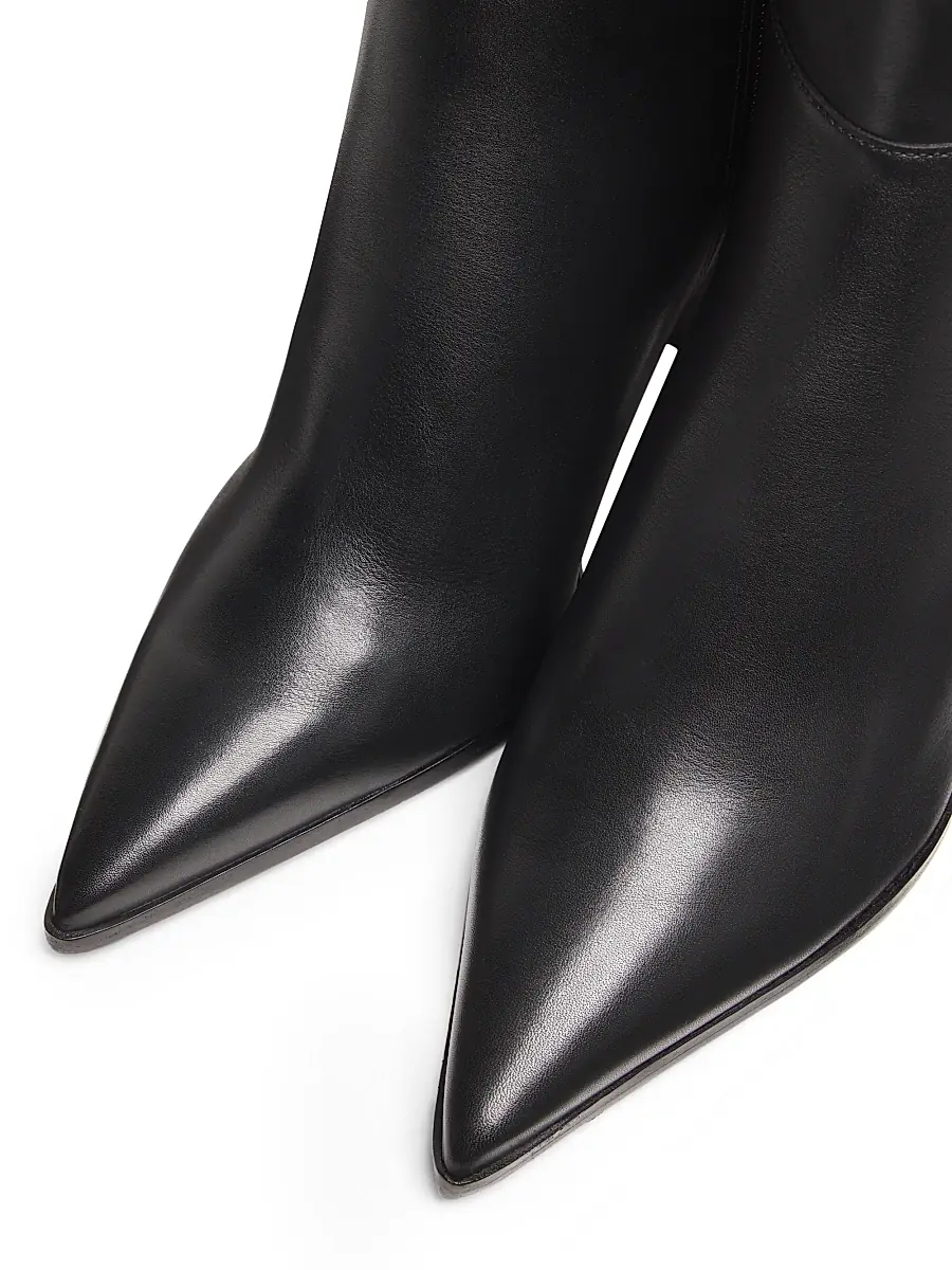 Schutz Women's Mikki Up 90MM Leather Block-Heel Boots | Thumbnail 4 Schutz Women's Mikki Up 90MM Leather Block-Heel Boots | Thumbnail 4