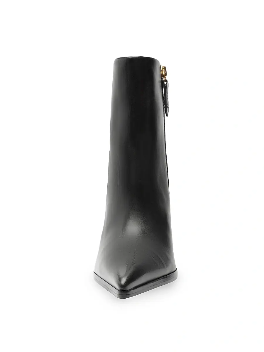 Schutz Women's Mikki 85MM Block-Heel Leather Booties | Thumbnail 6 Schutz Women's Mikki 85MM Block-Heel Leather Booties | Thumbnail 6