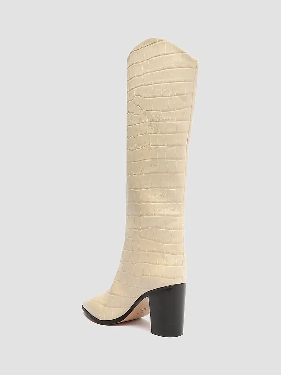 Schutz Women's Maryana Croc-Embossed Leather Boots | Thumbnail 3 Schutz Women's Maryana Croc-Embossed Leather Boots | Thumbnail 3
