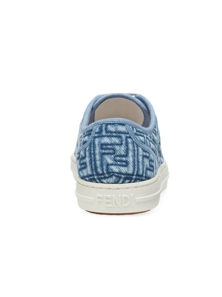 Fendi Women's Domino Low-Top Sneakers - Blue | Thumbnail 2 Fendi Women's Domino Low-Top Sneakers - Blue | Thumbnail 2