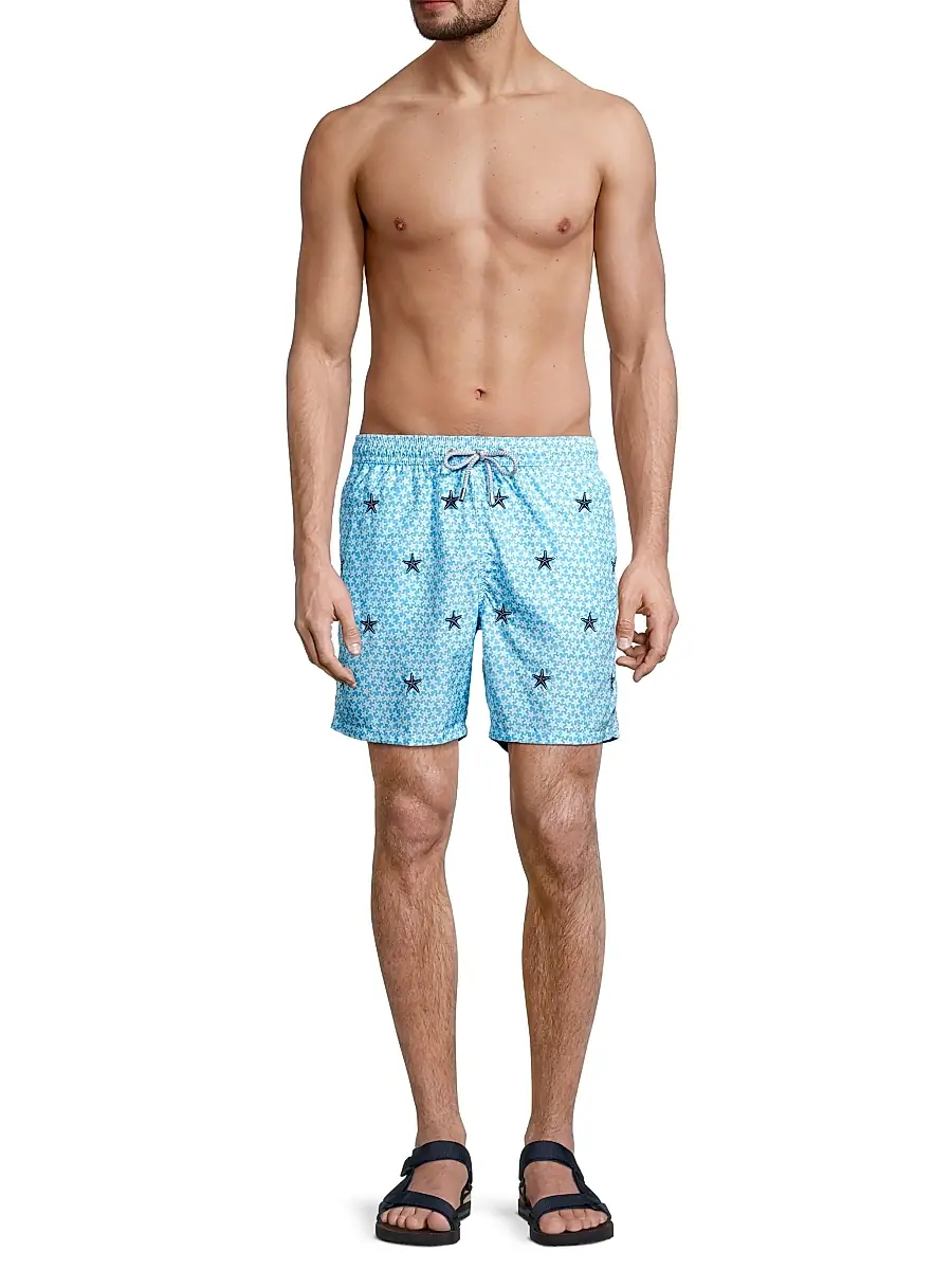 MC2 Saint Barth Men's Lighting Little Seastar Swim Shorts - Blue | Thumbnail 2 MC2 Saint Barth Men's Lighting Little Seastar Swim Shorts - Blue | Thumbnail 2