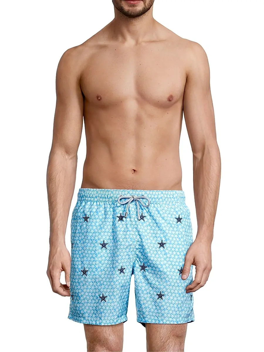 MC2 Saint Barth Men's Lighting Little Seastar Swim Shorts - Blue | Thumbnail 3 MC2 Saint Barth Men's Lighting Little Seastar Swim Shorts - Blue | Thumbnail 3