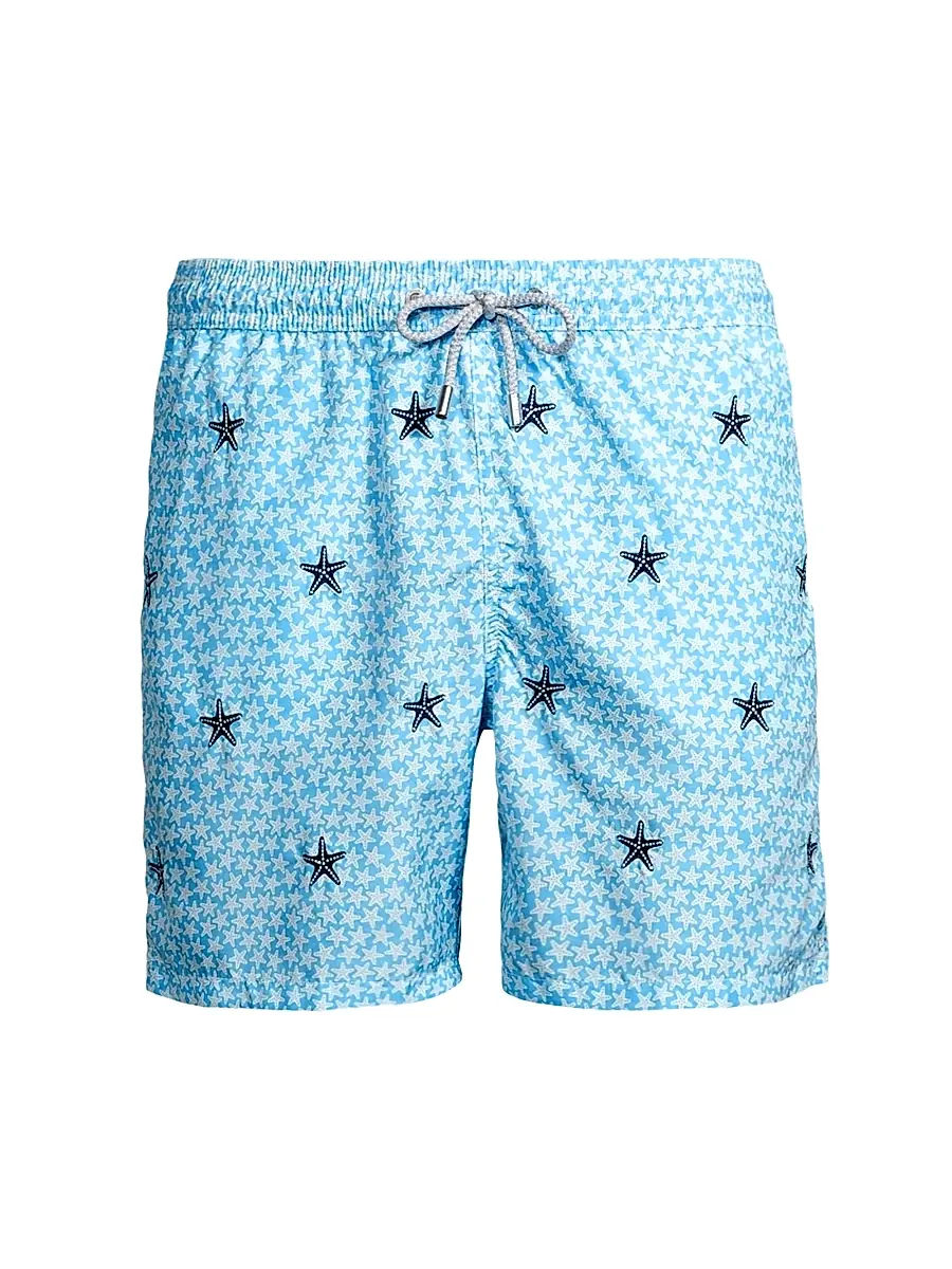 Men's Lighting Little Seastar Swim Shorts - Blue Men's Lighting Little Seastar Swim Shorts - Blue