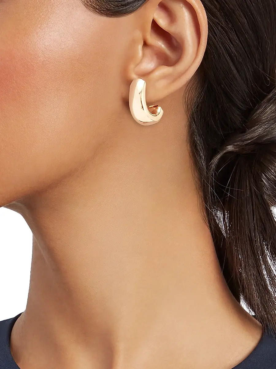 Pomellato Women's Iconica 18K Rose Gold Huggie Hoop Earrings - Rose Gold | Thumbnail 2