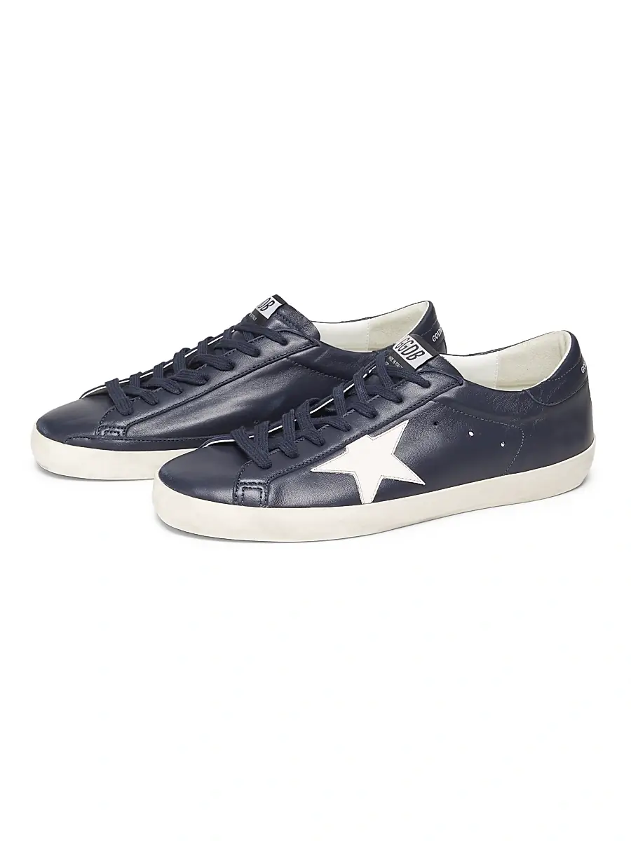 Golden Goose Unisex Super Star Leather Low-Top Sneakers | Thumbnail 2