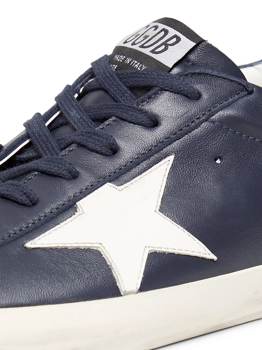 Golden Goose Unisex Super Star Leather Low-Top Sneakers | Thumbnail 5