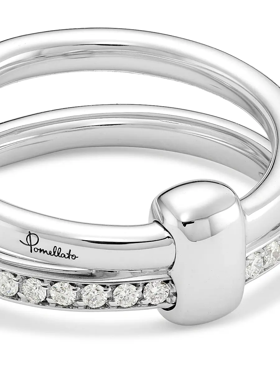 Pomellato Women's Iconica 18K White Gold & Diamond Ring | Thumbnail 3 Pomellato Women's Iconica 18K White Gold & Diamond Ring | Thumbnail 3