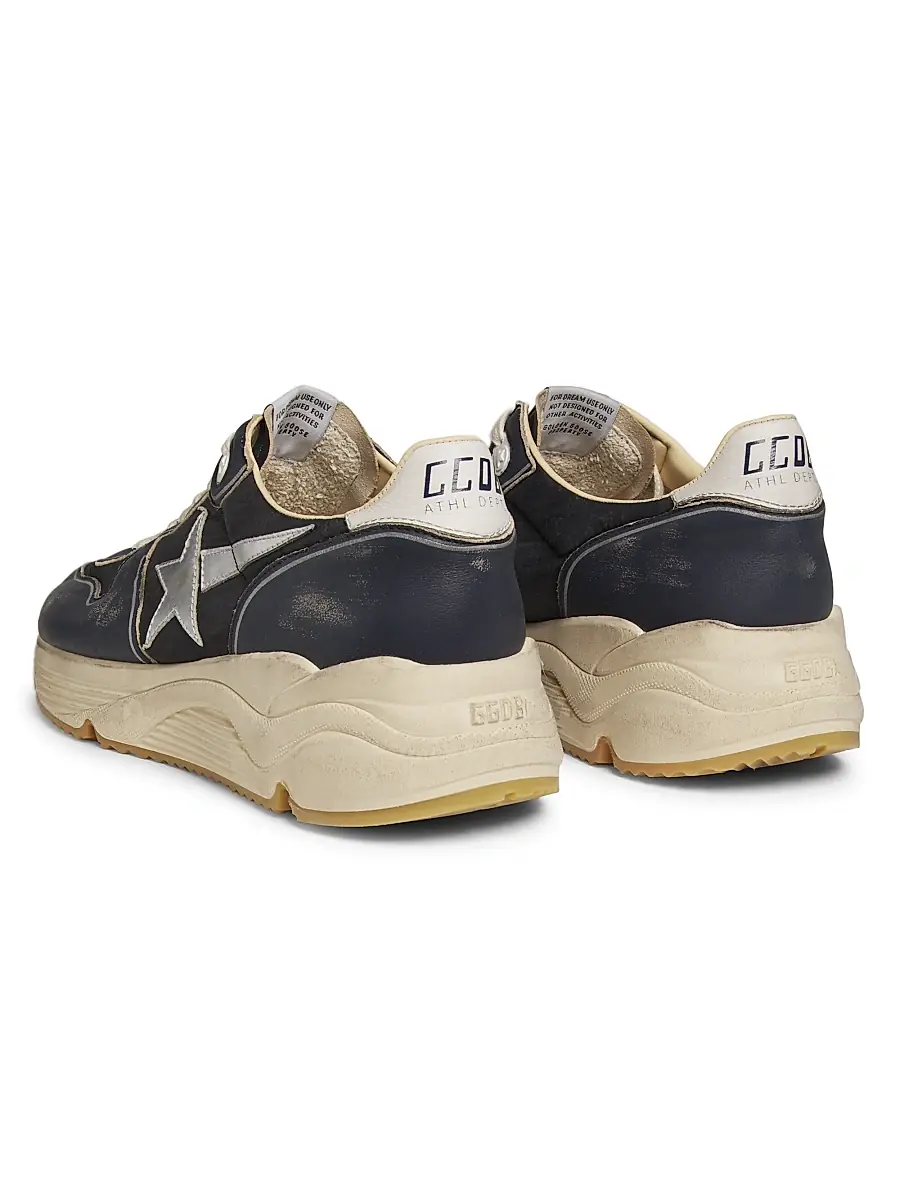 Golden Goose Unisex Running Sole Leather-Trimmed Sneakers | Thumbnail 3 Golden Goose Unisex Running Sole Leather-Trimmed Sneakers | Thumbnail 3