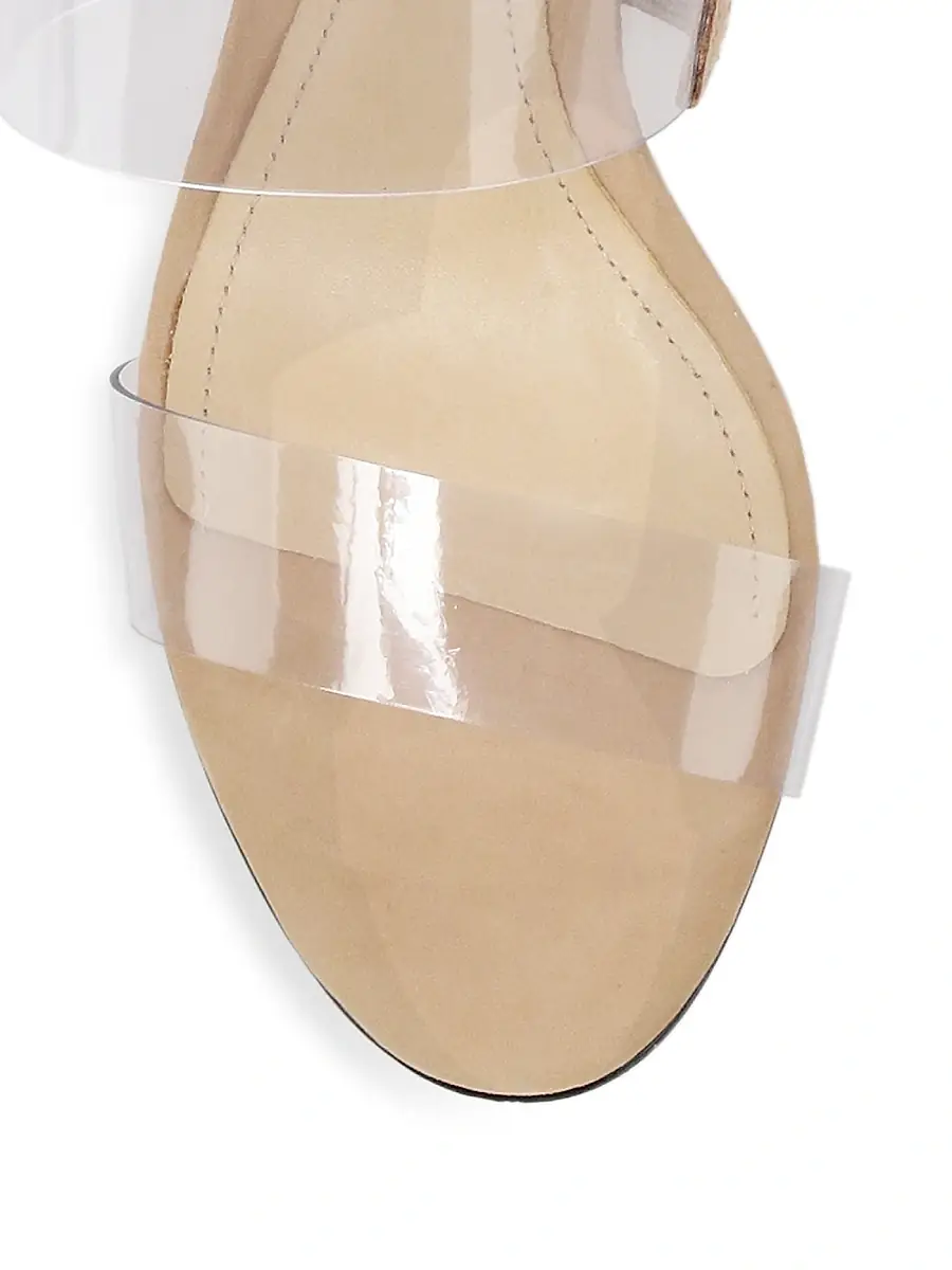 Schutz Women's Victorie Vinyl & Suede Mules - Tan | Thumbnail 4