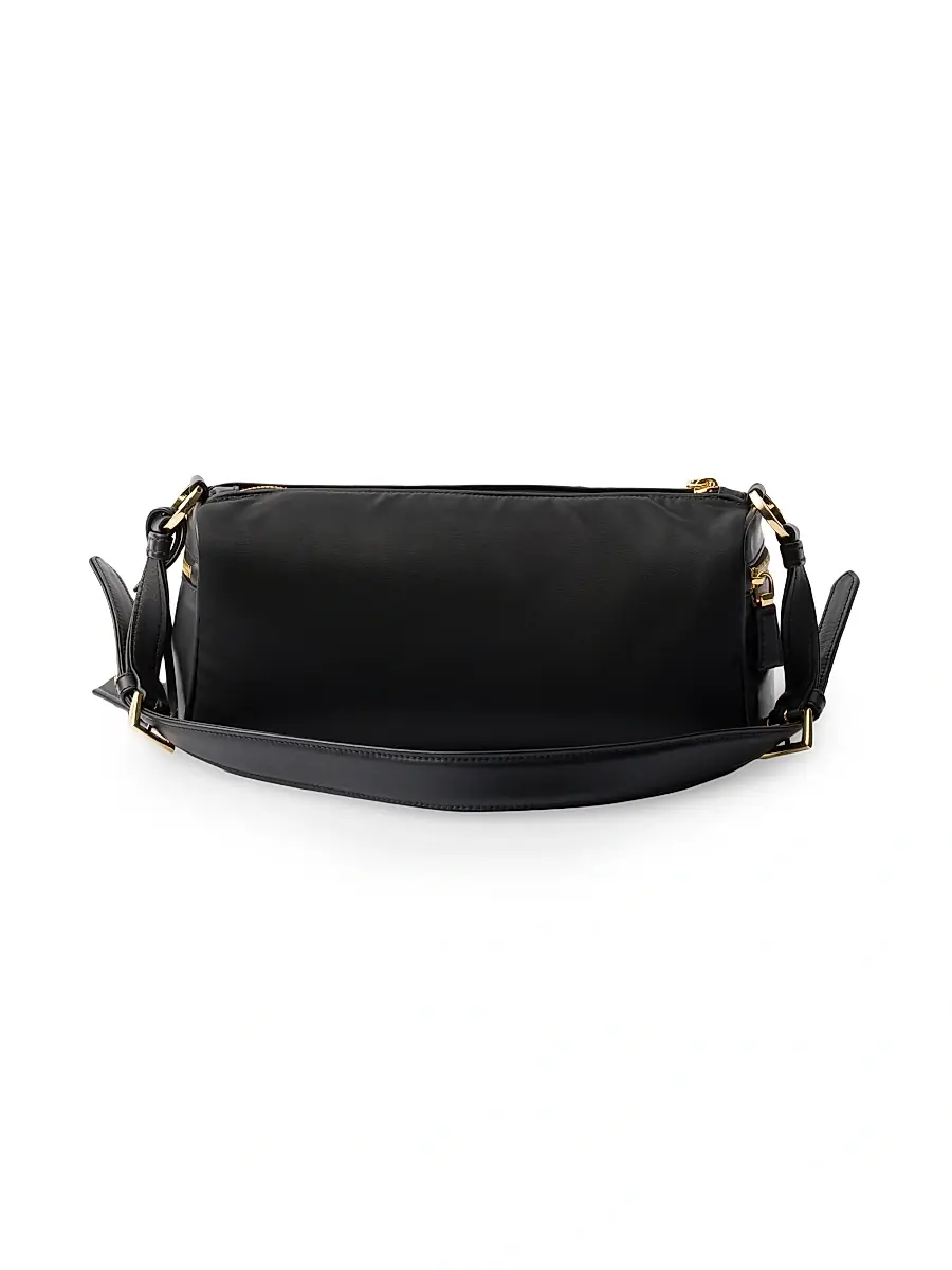 Prada Women's Re-Nylon and Leather Shoulder Bag - Black | Thumbnail 3 Prada Women's Re-Nylon and Leather Shoulder Bag - Black | Thumbnail 3