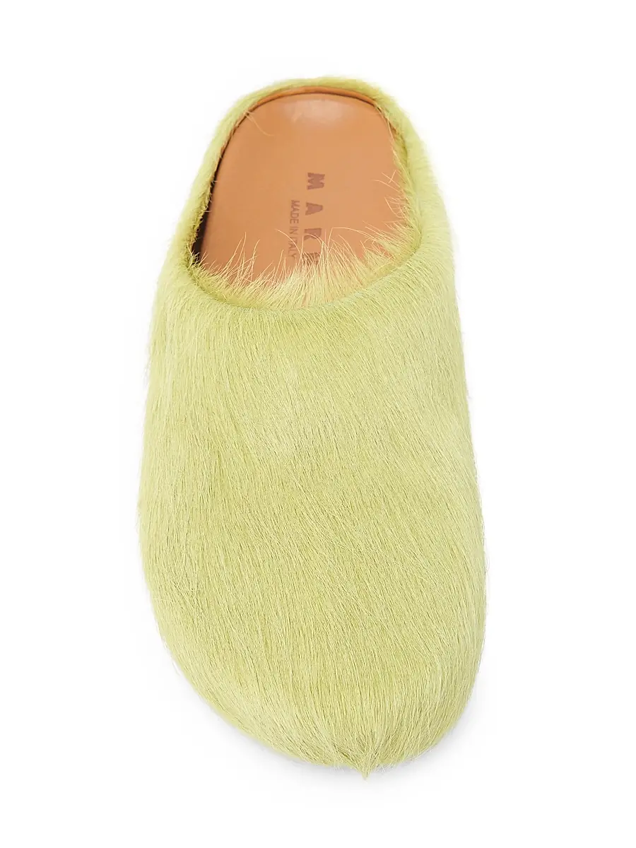 Marni Men's Fussbett Sabot Mules - Lime | Thumbnail 5