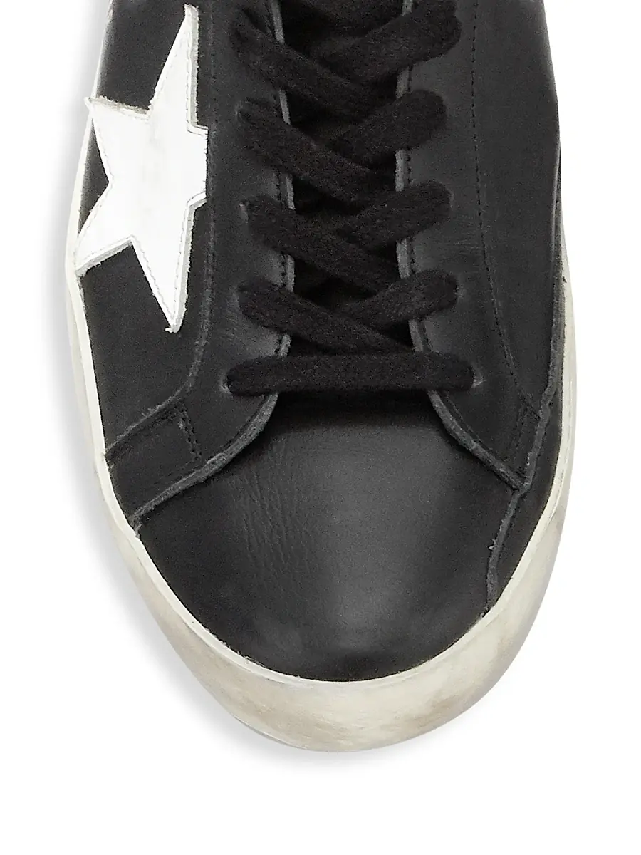 Golden Goose Unisex Super-Star Leather Sneakers | Thumbnail 4 Golden Goose Unisex Super-Star Leather Sneakers | Thumbnail 4