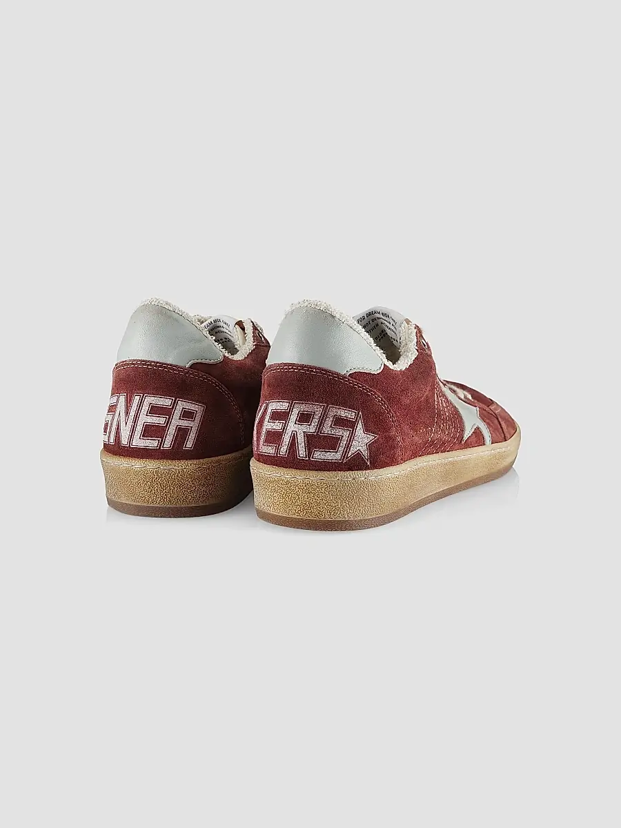 Golden Goose Men's Ballstar Suede Low-Top Sneakers | Thumbnail 3 Golden Goose Men's Ballstar Suede Low-Top Sneakers | Thumbnail 3