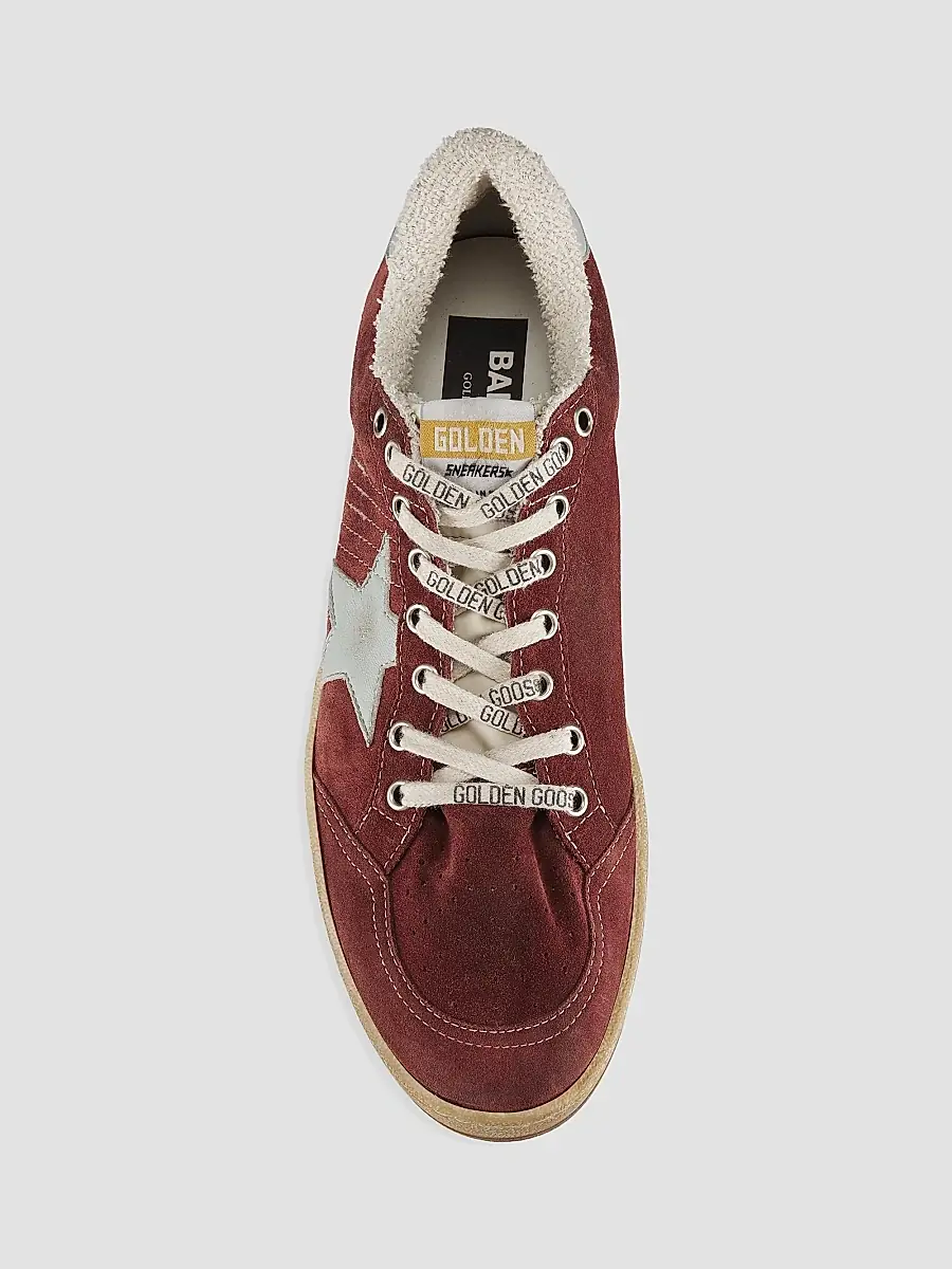Golden Goose Men's Ballstar Suede Low-Top Sneakers | Thumbnail 5 Golden Goose Men's Ballstar Suede Low-Top Sneakers | Thumbnail 5
