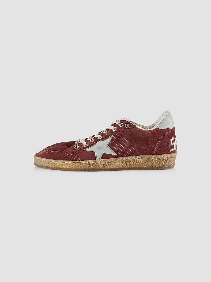 Golden Goose Men's Ballstar Suede Low-Top Sneakers | Thumbnail 6 Golden Goose Men's Ballstar Suede Low-Top Sneakers | Thumbnail 6