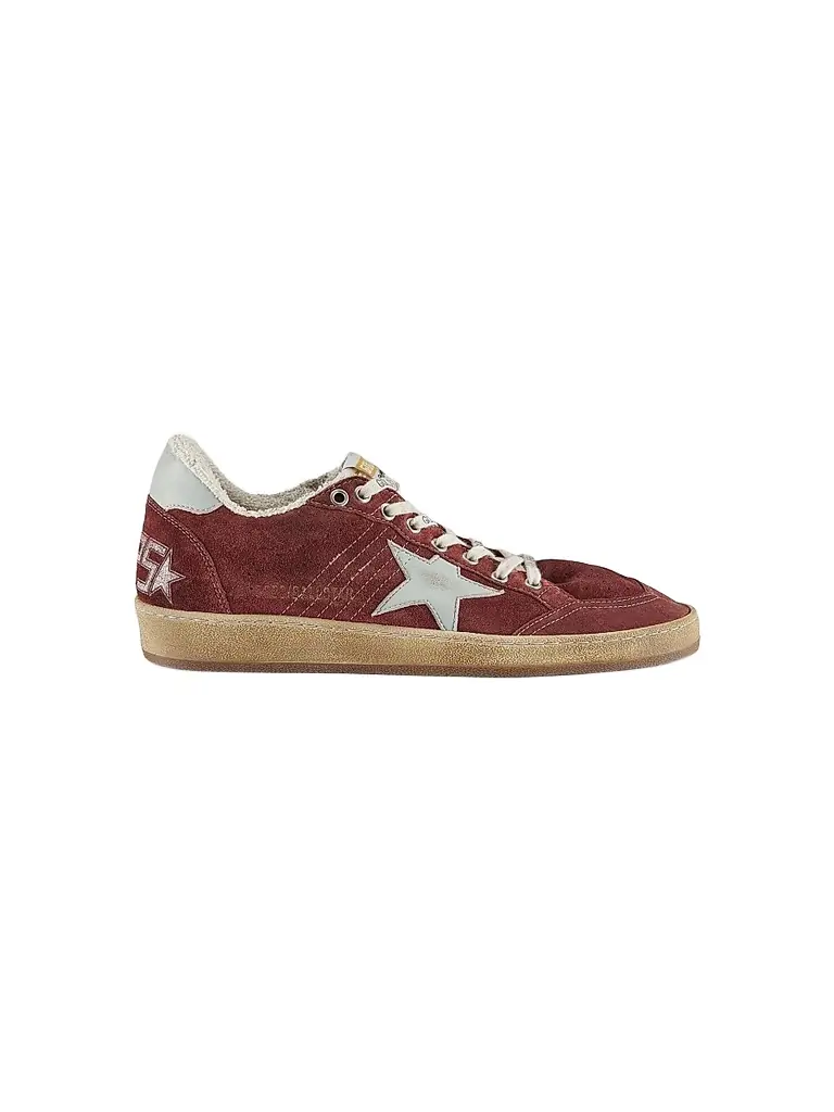 Golden Goose Men's Ballstar Suede Low-Top Sneakers - Brandy Aquamarine | Image 1 Golden Goose Men's Ballstar Suede Low-Top Sneakers - Brandy Aquamarine | Image 1