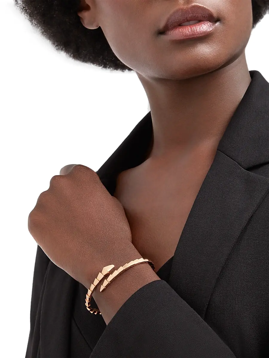 BVLGARI Women's Serpenti Viper 18K Rose Gold Wrap Bracelet | Thumbnail 2 BVLGARI Women's Serpenti Viper 18K Rose Gold Wrap Bracelet | Thumbnail 2