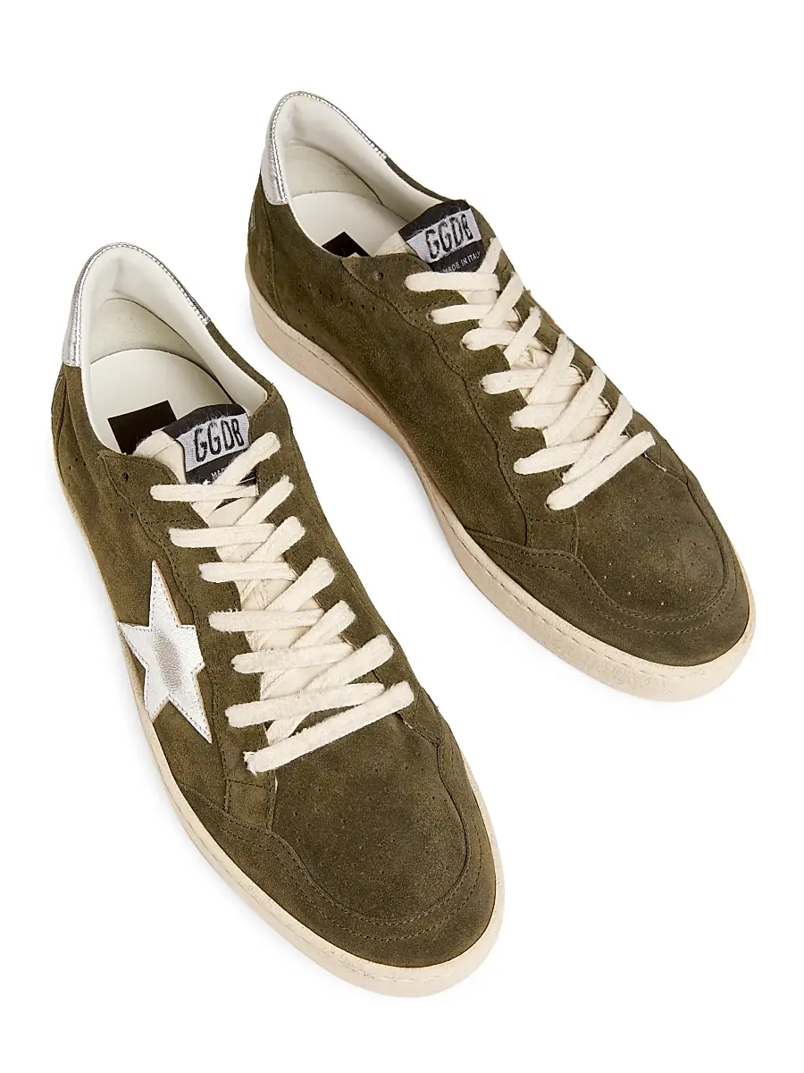 Golden Goose Unisex Ball Star Suede & Leather Sneakers | Thumbnail 4 Golden Goose Unisex Ball Star Suede & Leather Sneakers | Thumbnail 4