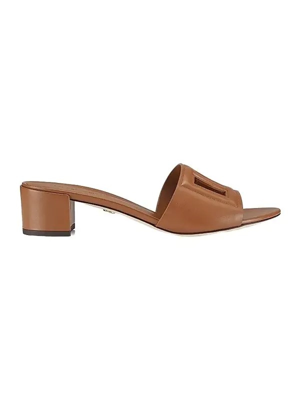 Women's Interlocking DG 40 Leather Mules Women's Interlocking DG 40 Leather Mules