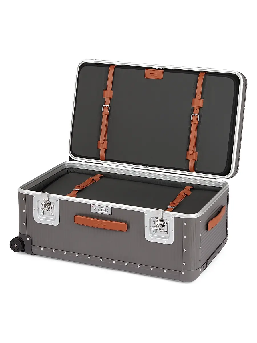 FPM Men's Bank Trunk On Wheels Suitcase - Moonlight | Thumbnail 2 FPM Men's Bank Trunk On Wheels Suitcase - Moonlight | Thumbnail 2