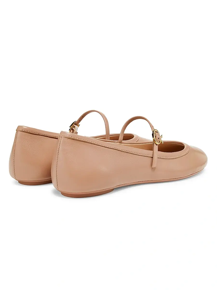 Gianvito Rossi Women's Carla Leather Ballet Flats | Thumbnail 3 Gianvito Rossi Women's Carla Leather Ballet Flats | Thumbnail 3