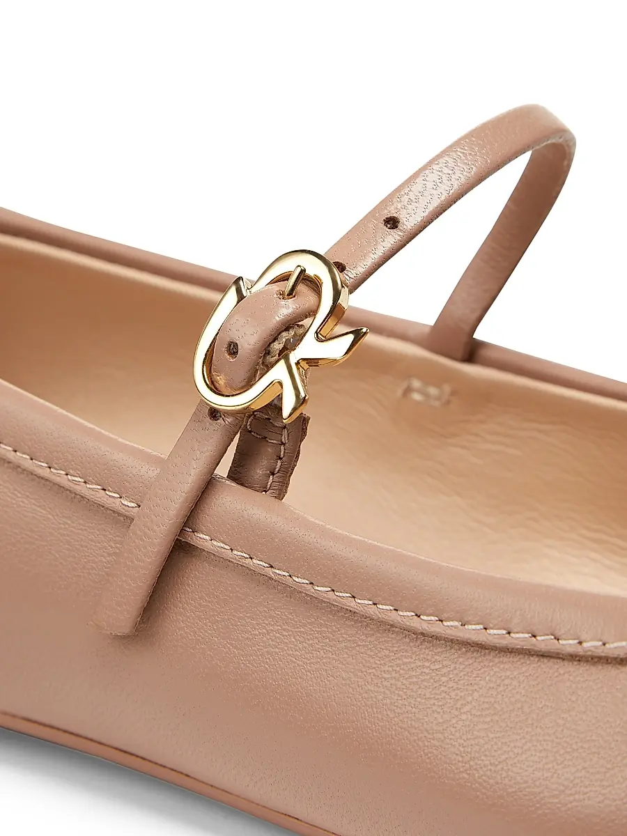 Gianvito Rossi Women's Carla Leather Ballet Flats | Thumbnail 5 Gianvito Rossi Women's Carla Leather Ballet Flats | Thumbnail 5