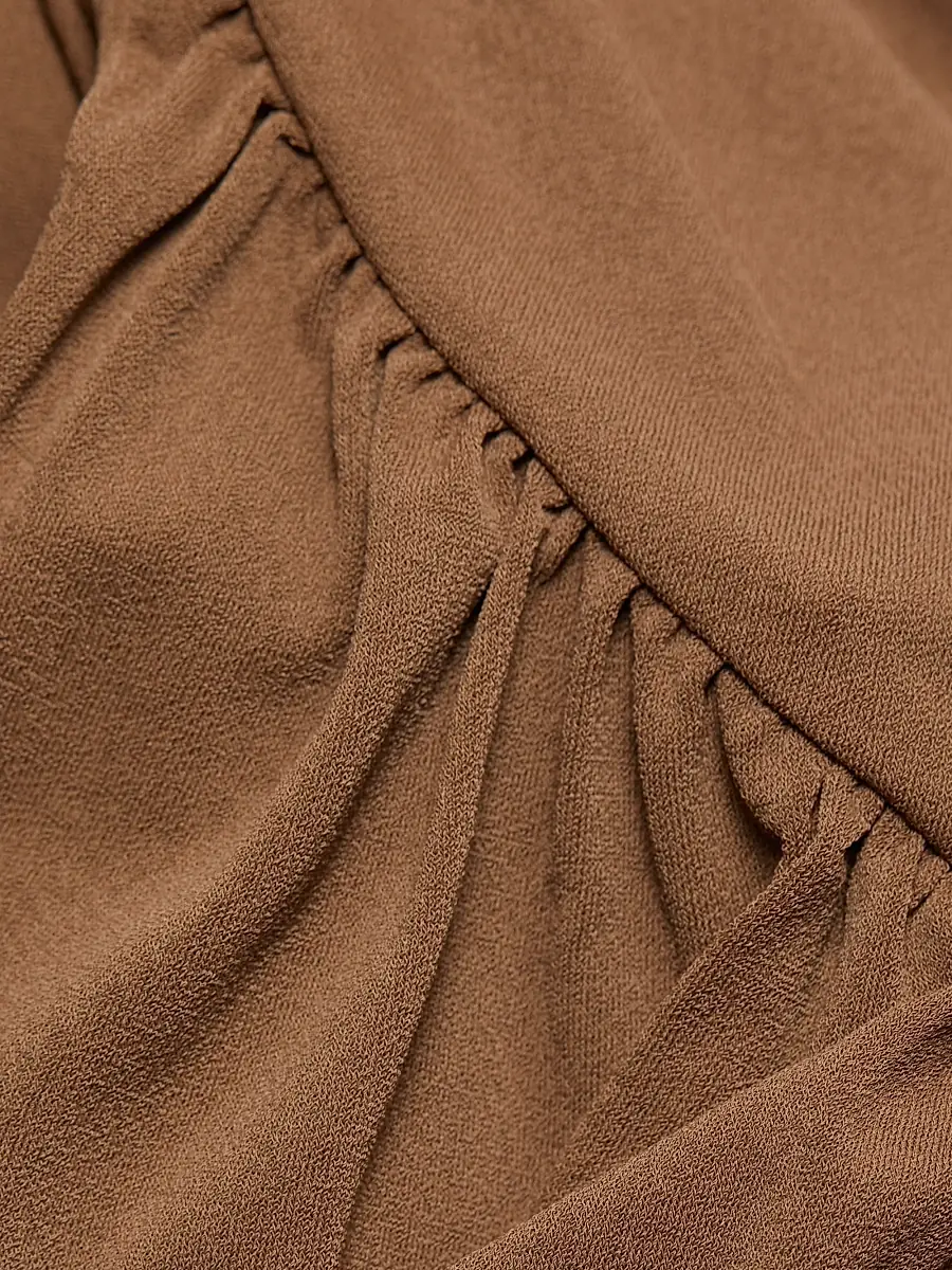 Rick Owens Women's Abito Avra Ruched One-Shoulder Gown - Tan | Thumbnail 7 Rick Owens Women's Abito Avra Ruched One-Shoulder Gown - Tan | Thumbnail 7