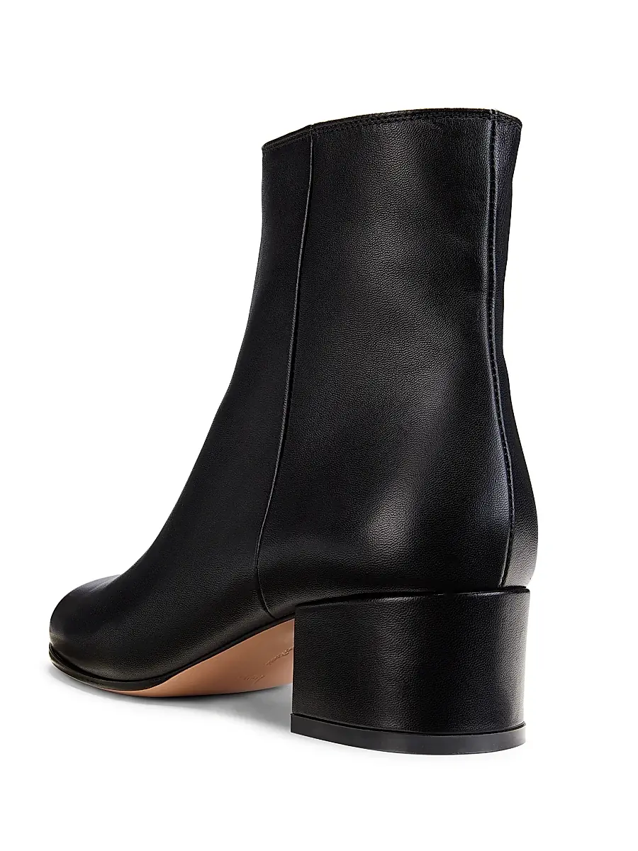 Gianvito Rossi Women's 45MM Glove Leather Booties | Thumbnail 3 Gianvito Rossi Women's 45MM Glove Leather Booties | Thumbnail 3