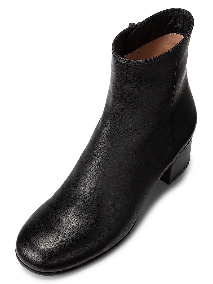Gianvito Rossi Women's 45MM Glove Leather Booties | Thumbnail 4 Gianvito Rossi Women's 45MM Glove Leather Booties | Thumbnail 4