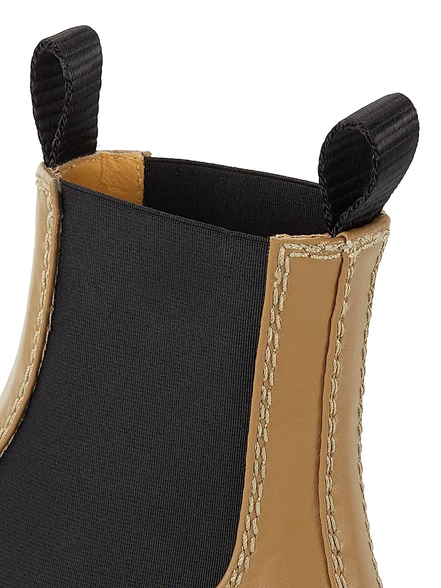 Proenza Schouler Women's Leather Lug-Sole Chelsea Boots - Brown | Thumbnail 6 Proenza Schouler Women's Leather Lug-Sole Chelsea Boots - Brown | Thumbnail 6