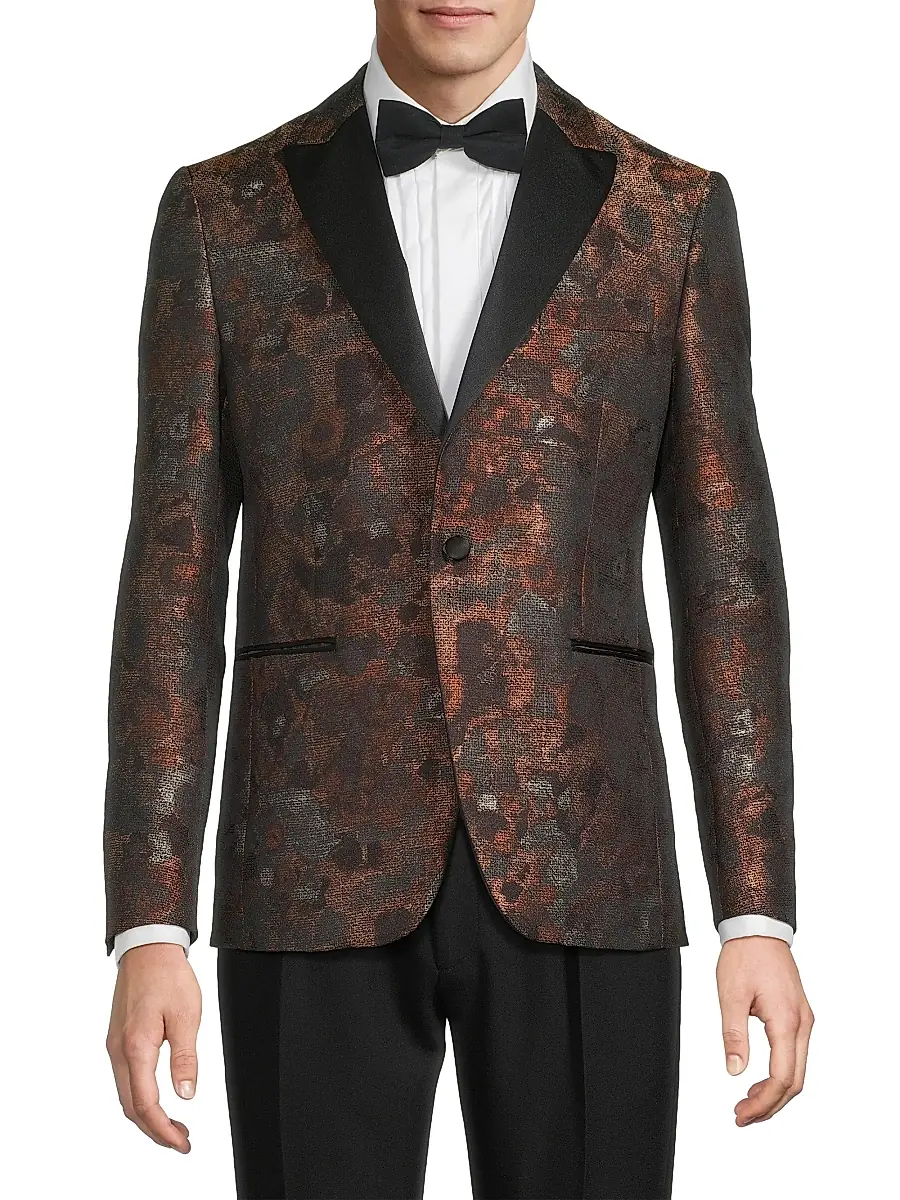 Pal Zileri Men's Novel Smoking Jacket | Thumbnail 3 Pal Zileri Men's Novel Smoking Jacket | Thumbnail 3