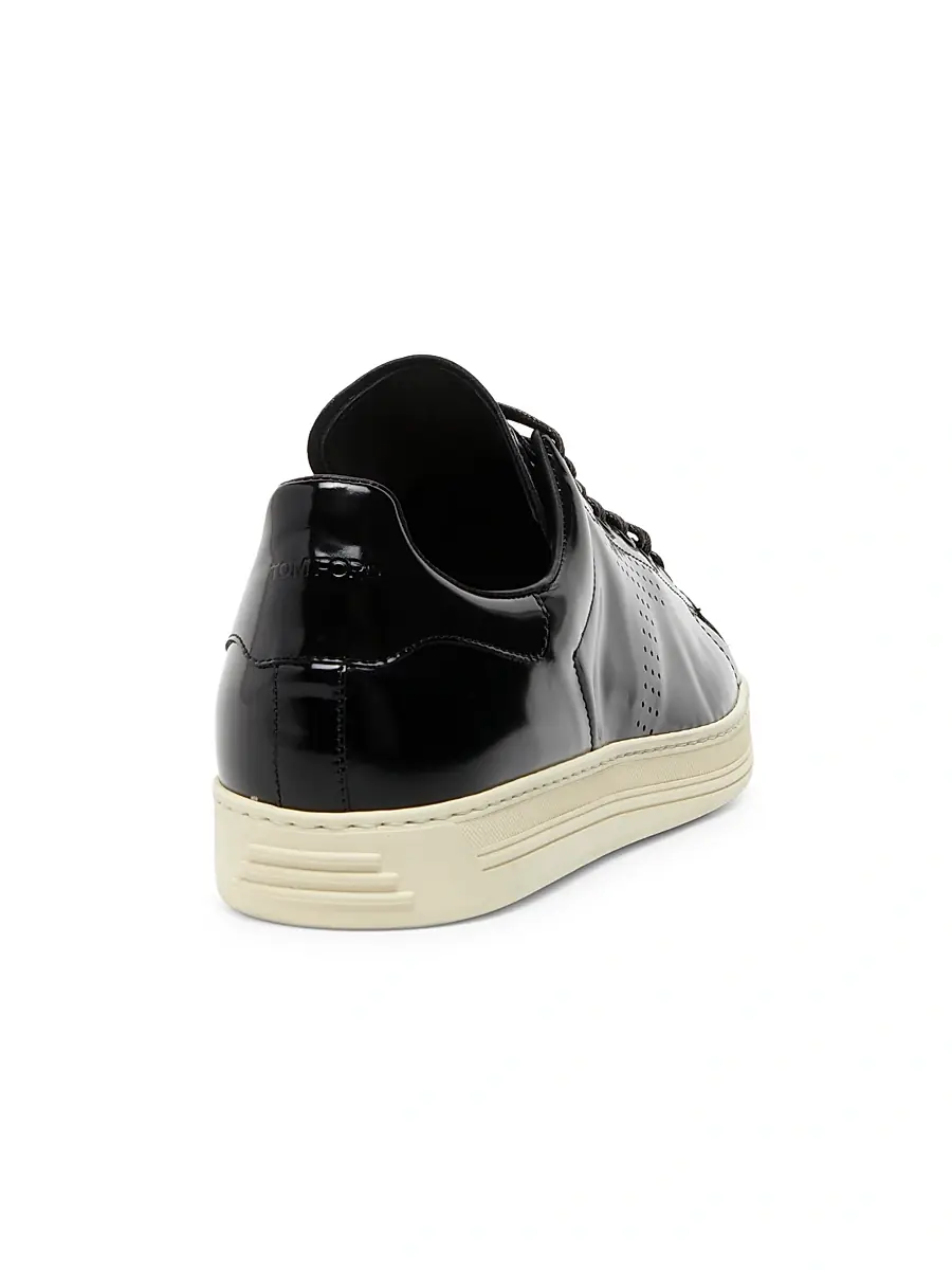 Tom Ford Men's Patent Leather Low-Top Sneakers | Thumbnail 3 Tom Ford Men's Patent Leather Low-Top Sneakers | Thumbnail 3