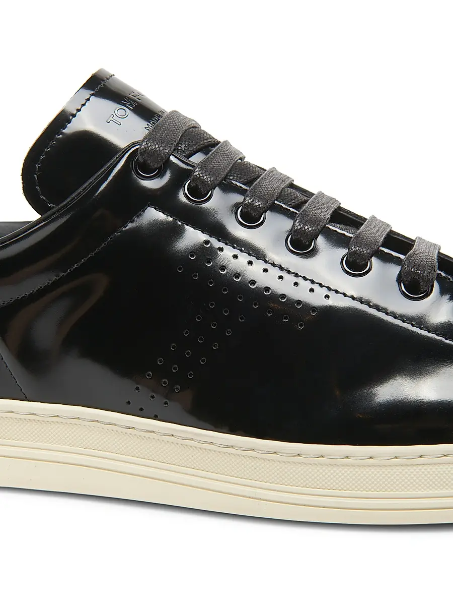 Tom Ford Men's Patent Leather Low-Top Sneakers | Thumbnail 6 Tom Ford Men's Patent Leather Low-Top Sneakers | Thumbnail 6