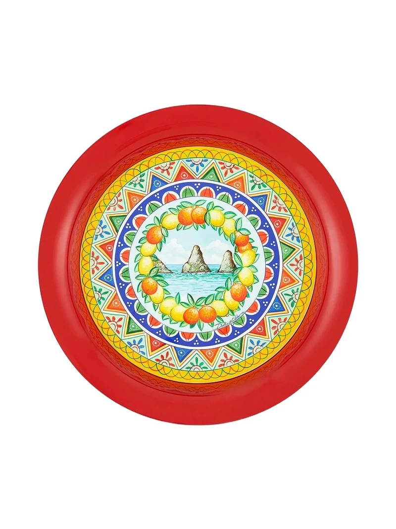 Dolce & Gabbana Carretto Round Metal Tray