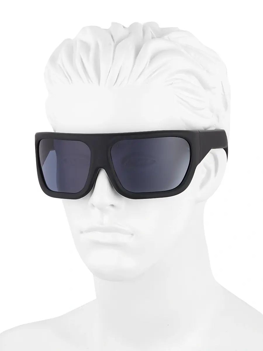 Rick Owens Men's Davis 60MM Shield Sunglasses | Thumbnail 4 Rick Owens Men's Davis 60MM Shield Sunglasses | Thumbnail 4