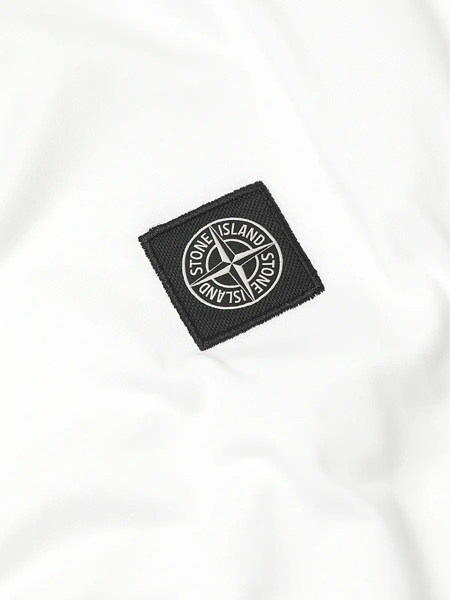 Stone Island Men's Logo Cotton T-Shirt | Thumbnail 6 Stone Island Men's Logo Cotton T-Shirt | Thumbnail 6