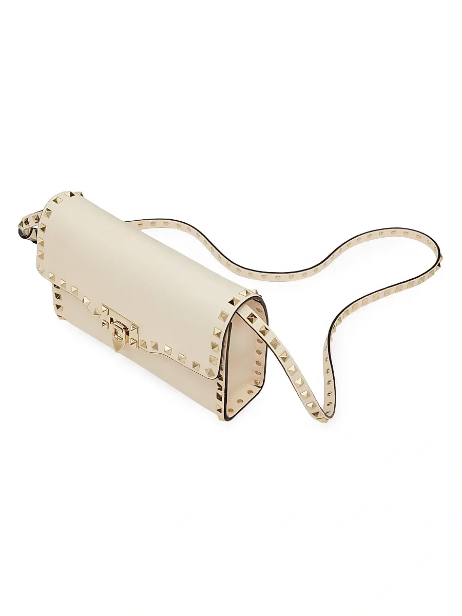 Valentino Women's Small Rockstud Grainy Calfskin Crossbody Bag | Thumbnail 5 Valentino Women's Small Rockstud Grainy Calfskin Crossbody Bag | Thumbnail 5