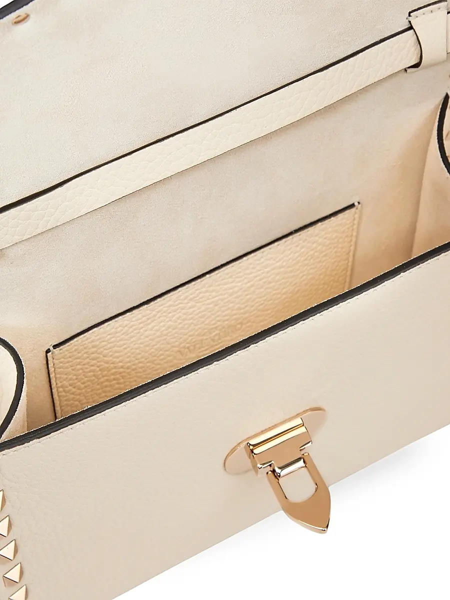 Valentino Women's Small Rockstud Grainy Calfskin Crossbody Bag | Thumbnail 6 Valentino Women's Small Rockstud Grainy Calfskin Crossbody Bag | Thumbnail 6