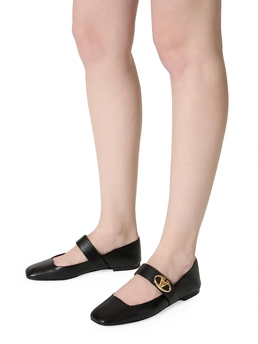 Valentino Garavani Women's VLogo Locker Mary Jane Ballerina Flats | Thumbnail 7 Valentino Garavani Women's VLogo Locker Mary Jane Ballerina Flats | Thumbnail 7