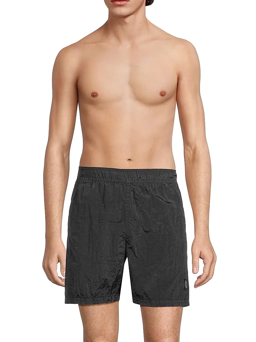Stone Island Men's Solid Swim Trunks | Thumbnail 3