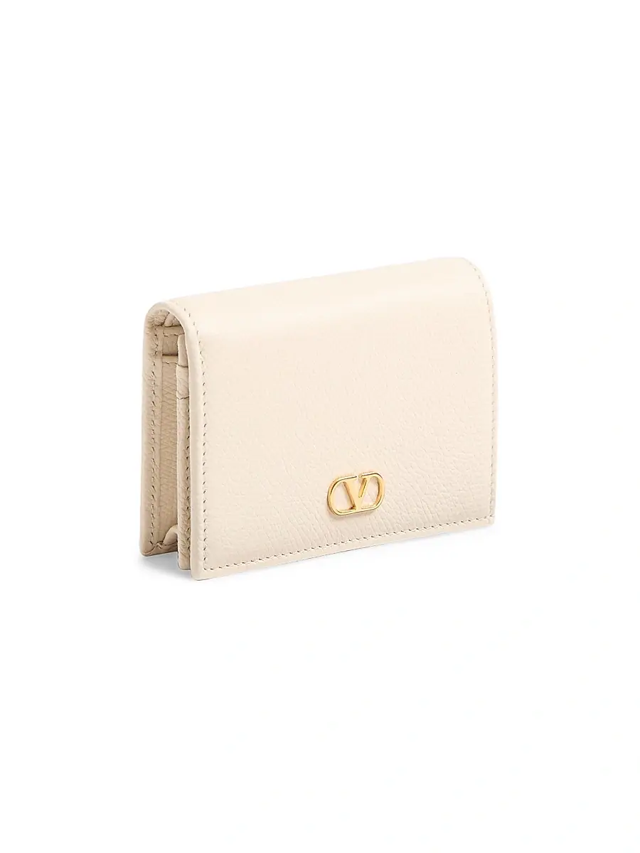 Valentino Garavani Women's VLogo Signature Grainy Calfskin Wallet | Thumbnail 3