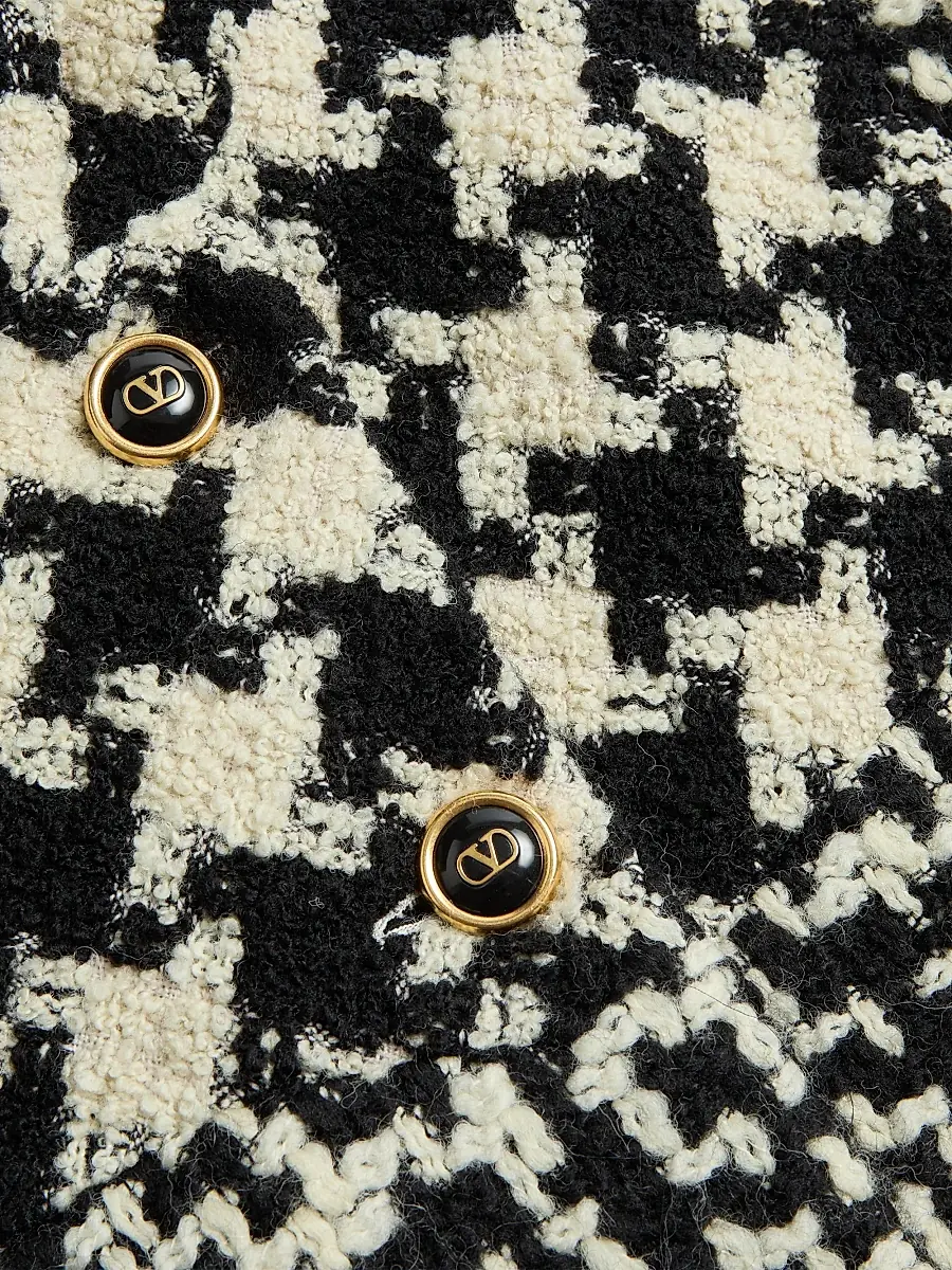 Valentino Women's Geometric Tweed Cape | Thumbnail 7 Valentino Women's Geometric Tweed Cape | Thumbnail 7