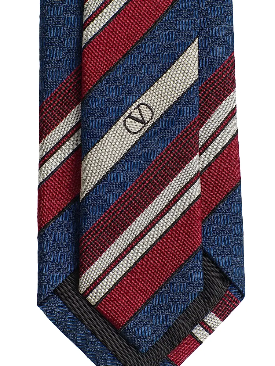 Valentino Men's Valentie Striped Silk Tie | Thumbnail 3
