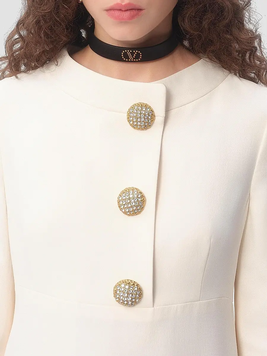 Valentino Women's Crepe Couture Midi Dress | Thumbnail 6